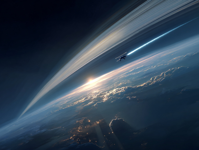 By Saturn’s Rings